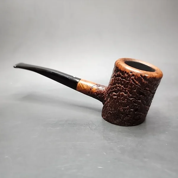 Dunhill Shell 6475 Sandblasted Poker Estate Briar Pipe, English Estates - Image 5