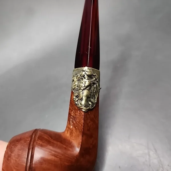 Pre-Kaywoodie KBB Blue Line Bakelite Bulldog Estate Briar Pipe, Unsmoked - Image 5