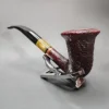 Alpha Sandblasted Calabash Estate Briar Pipe, Israeli Estates - Image 5