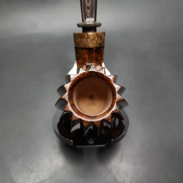 Andrey Kharitonov Smooth Volcano Handmade Briar Pipe, New - Image 6