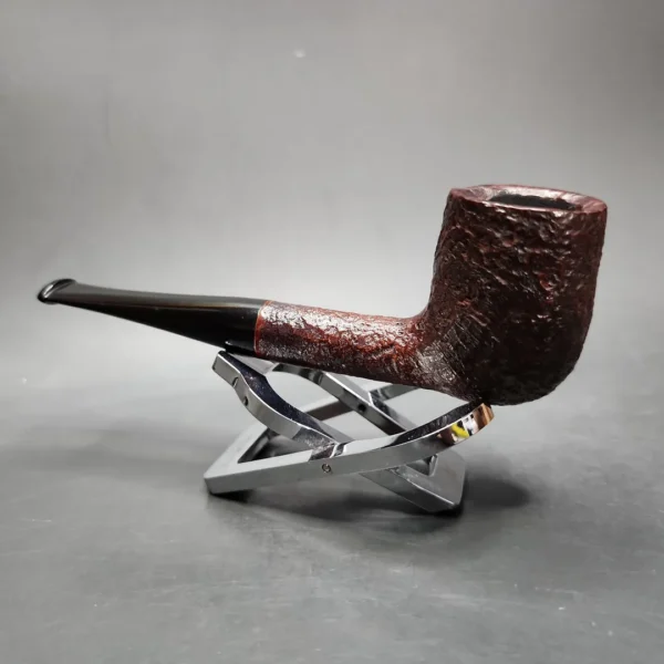 Sasieni 4Dot Ruff Root Dark Sandblasted Billiard Briar Pipe, English Estates - Image 6