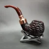 Peterson 2024 Christmas Pipe XL02 Rusticated Apple Briar Pipe, FT, New - Image 6