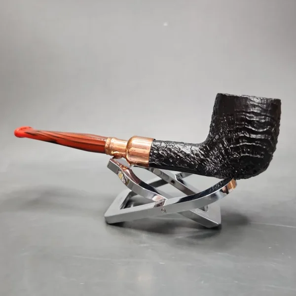 Peterson 2024 Christmas Pipe 102 Sandblasted Billiard Briar Pipe, FT, New - Image 6