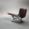 Savinelli Esploratore Bascaiolo 803 Rusticated Canadian Briar Pipe, New - Image 6