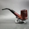 Unknown Sandblasted Bent Billiard Estate Briar Pipe, English Estates - Image 6