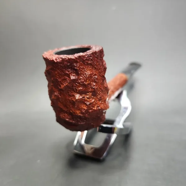 Savinelli Estella 704 KS Rusticated Billiard Estate Briar Pipe, Unsmoked - Image 6