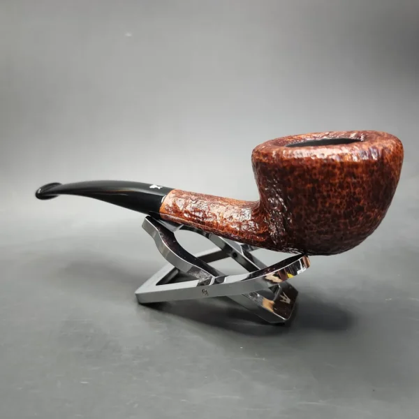 Savinelli Hercules 316 EX Rusticated Bent Pot Briar Pipe, New - Image 6