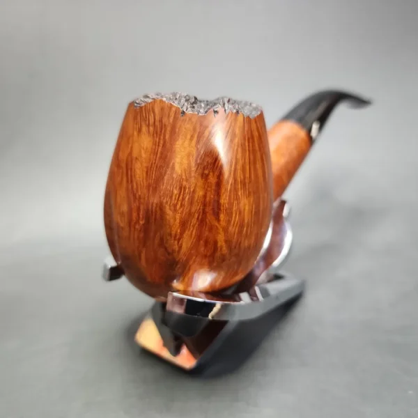 Willmer AAA Straight Grain Bent Apple Estate Briar Pipe, English Estates - Image 6