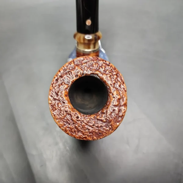 Early Ser Jacopo Pulchra Sandblasted Calabash Estate Briar Pipe, Italian Estates - Image 6