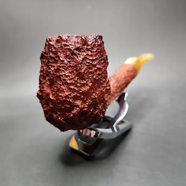 Savinelli Estella Freehand Rusticated Brandy Estate Briar Pipe, Unsmoked - Image 6