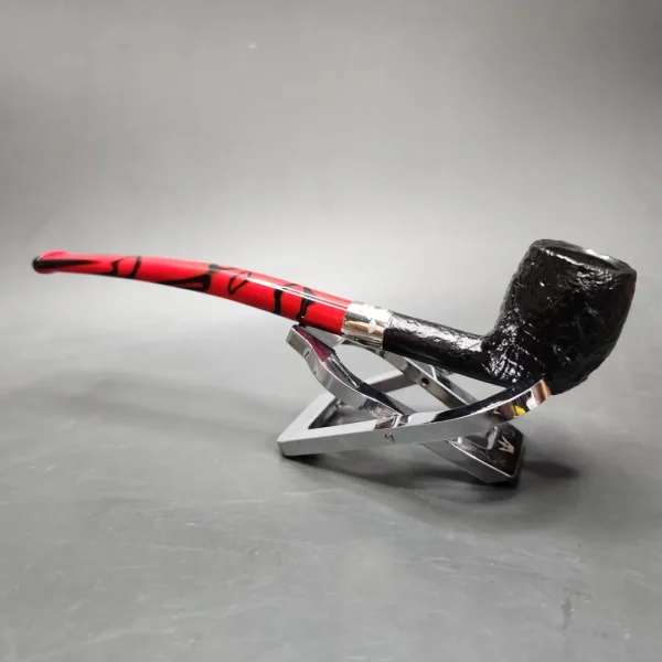 Peterson 2024 Halloween Pipe Sandblasted Billiard Briar Pipe, New - Image 6
