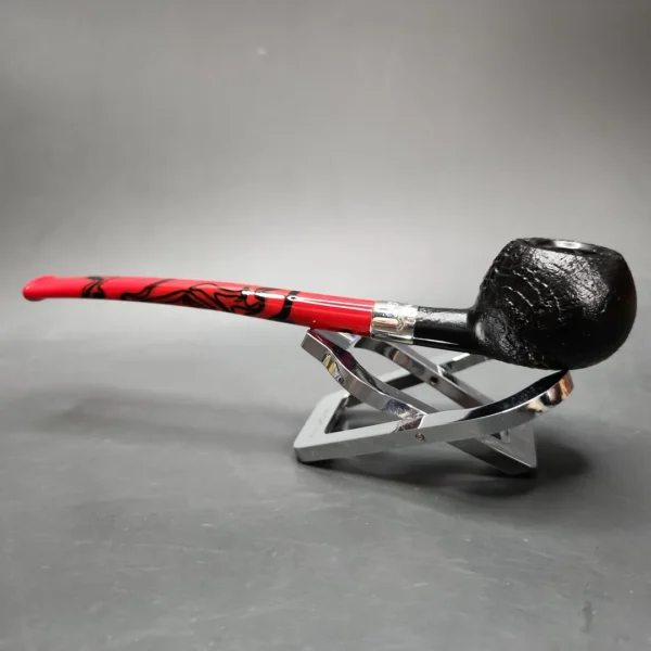 Peterson 2024 Halloween Pipe Sandblasted Tomato Briar Pipe, New - Image 6