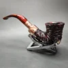 Peterson Christmas Pipe 2024 05 Rusticated Calabash Briar Pipe, FT, New - Image 6