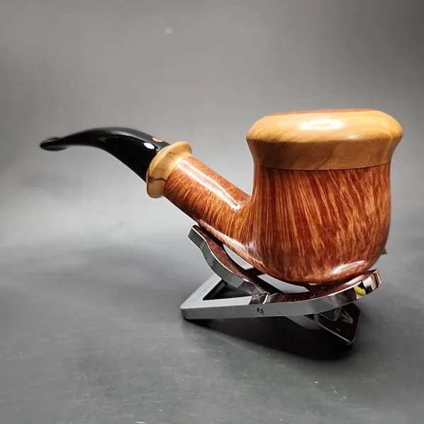 Tommaso Spanu 1999 F2 Smooth Calabash Estate Briar Pipe, Unsmoked - Image 6