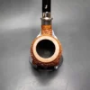 Ser Jacopo Melolontha R2 Rusticated Bent Apple Estate Briar Pipe, Italian Estates - Image 6