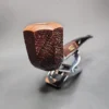 Savinelli Collection 1989 Sandblasted Panel Estate Briar Pipe, Italian Estates - Image 6