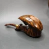 Andrey Kharitonov Smooth Fish Hook Handmade Briar Pipe, New - Image 6