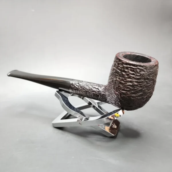 Wilshire Three Dots Rusticated Billiard Estate Briar Pipe, Swiss Estates - Image 6
