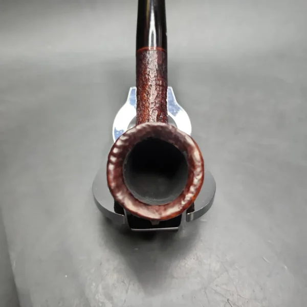 Sasieni 4Dot Ruff Root Dark Sandblasted Billiard Briar Pipe, English Estates - Image 7
