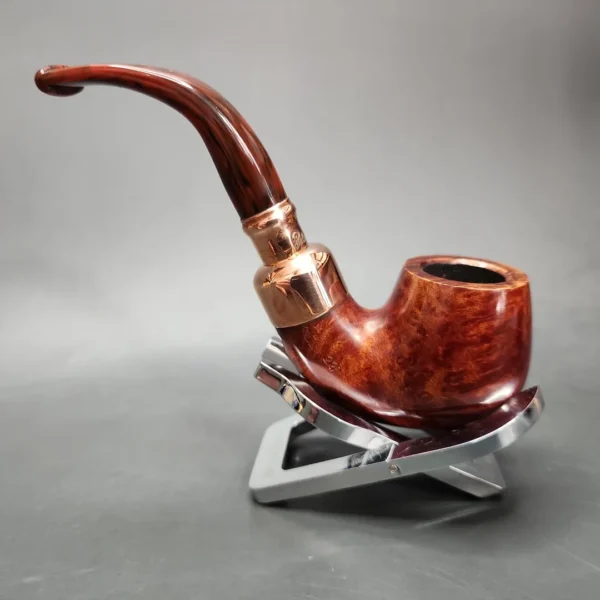 Peterson 2024 Christmas Pipe 221 Smooth Bent Billiard Briar Pipe, FT, New - Image 7