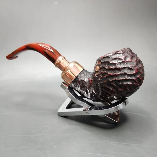 Peterson Christmas Pipe 2024 XL02 Rusticated Apple Briar Pipe, FT, New - Image 7