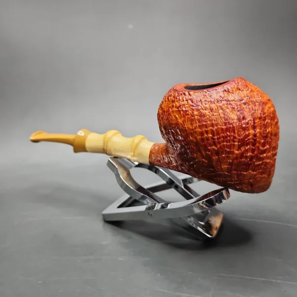 Xin Li Sandblasted Strawberry Handmade Briar Pipe, New - Image 7