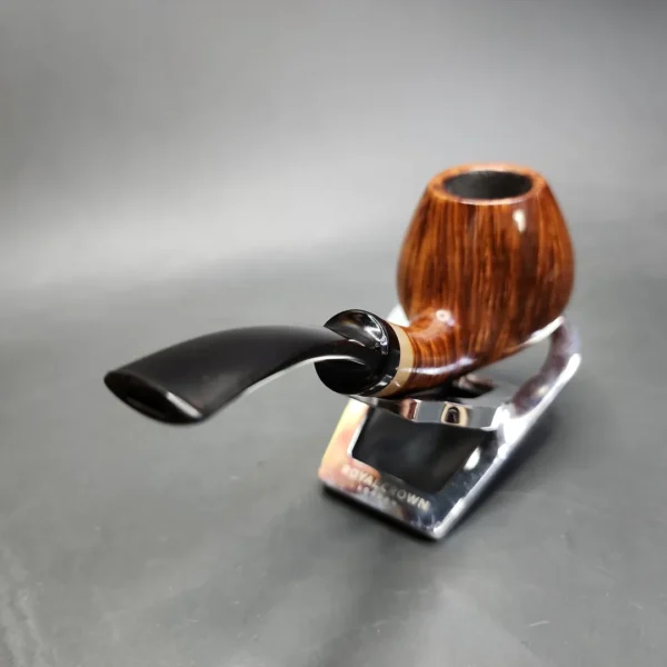 Hans Former Nielsen Smooth Brandy w/ Horn Estate Briar Pipe, Danish Estates - Image 7