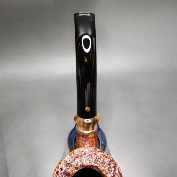 Early Ser Jacopo Pulchra Sandblasted Calabash Estate Briar Pipe, Italian Estates - Image 7