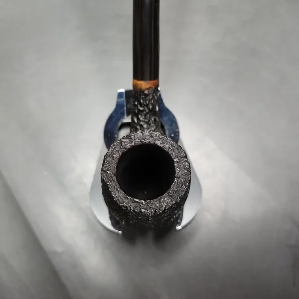 Brebbia Lectura Sandblasted Churchwarden Estate Briar Pipe, Italian Estates - Image 7