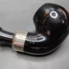 Peterson System Ebony 302 Bent Apple Estate Briar Pipe, Irish Estates - Image 7