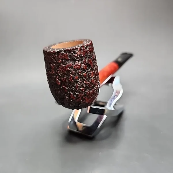 Mastro Geppetto Rusticato Partially Rusticated Lovat Estate Briar Pipe, Unsmoked - Image 7