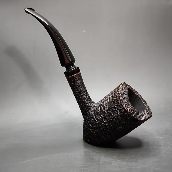 S Bang Pre-1984 Sandblasted Freehand Sitter Estate Briar Pipe, Unsmoked - Image 7