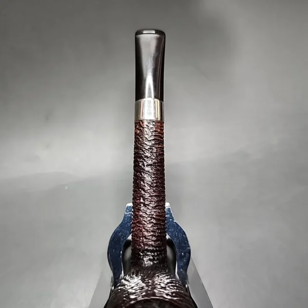 Sasieni Four Dot Amesbury Rusticated Canadian Estate Briar Pipe, English Estates - Image 7