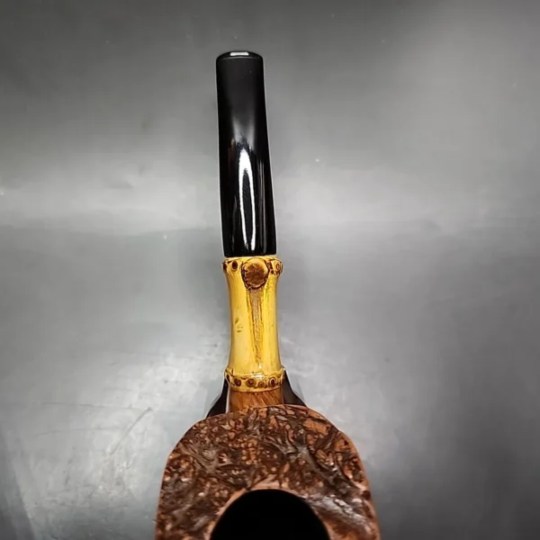 De La Warr Magnum Bamboo Freehand Estate Briar Pipe, Other Estates - Image 7
