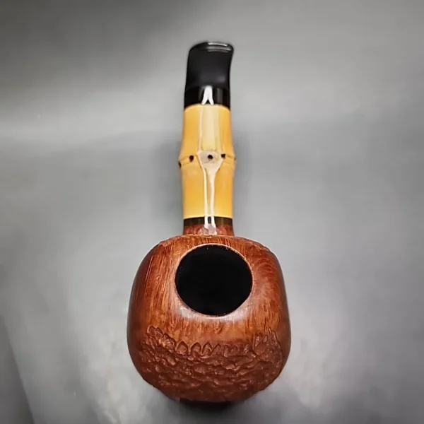 2003 Julius Vesz Hand Cut Bamboo Brandy Estate Briar Pipe, Canadian Estates - Image 7