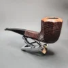 Savinelli Collection 1989 Sandblasted Panel Estate Briar Pipe, Italian Estates - Image 7