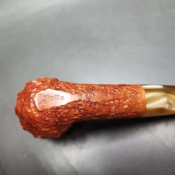 Savinelli Estella 101 Rusticated Billiard Estate Briar Pipe, Unsmoked - Image 8