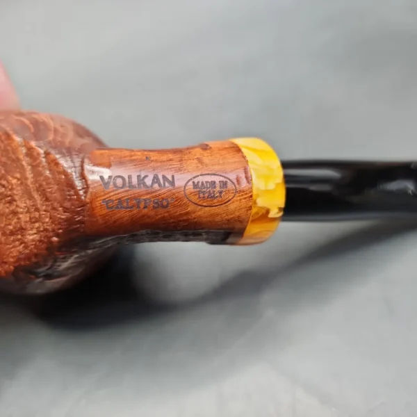 Volkan Calypso Sandblasted Brandy Estate Briar Pipe, Italian Estates - Image 8