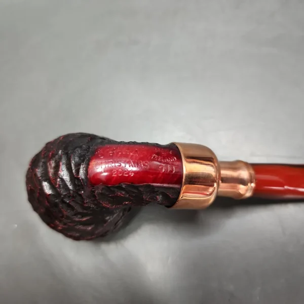 Peterson 2024 Christmas Pipe 999 Rusticated Rhodesian Briar Pipe, FT, New - Image 8
