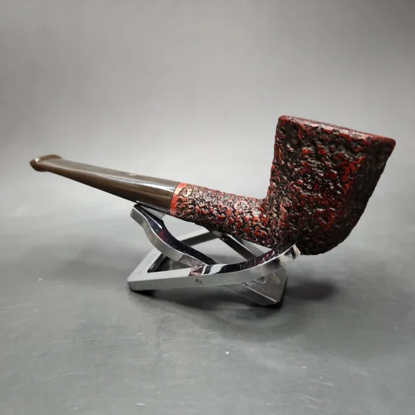 Mastro Geppetto Rusticated Panel Dublin Estate Briar Pipe, Unsmoked - Image 8