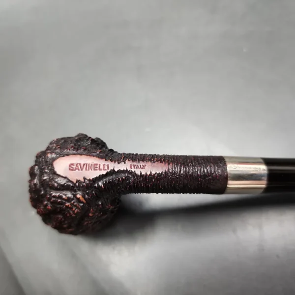 Savinelli Le Mie Rusticated Bing Billiard Estate Briar Pipe, Italian Estates - Image 8