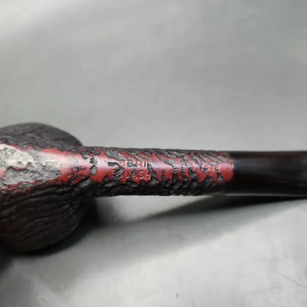 Bari Squash 7842 Sandblasted Rhodesian Estate Briar Pipe, Danish Estates - Image 8
