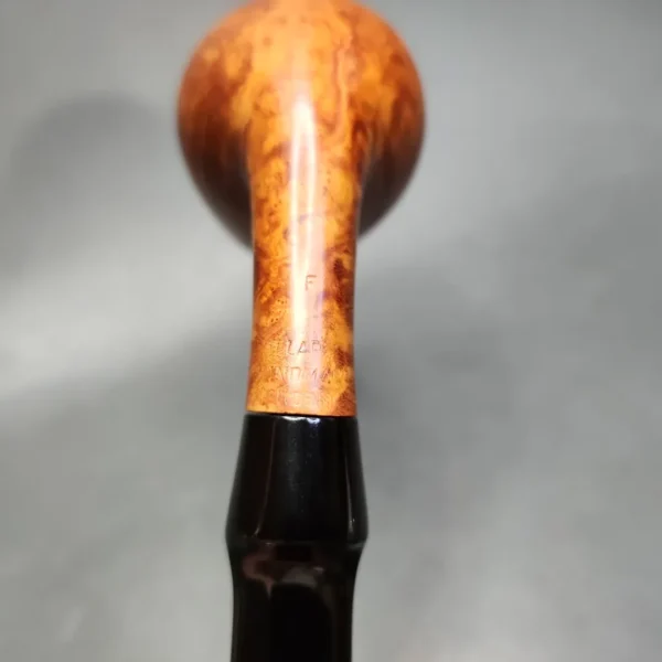 WO Larsen Straight Grain F Smooth Brandy Estate Briar Pipe, Danish Estates - Image 8