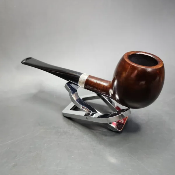 Jacobean Original by Les Wood, Smooth Apple Estate Briar Pipe, Unsmoked - Image 8