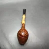Wandi Riyadi Smooth Bamboo Billiard Handmade Briar Pipe, New - Image 8