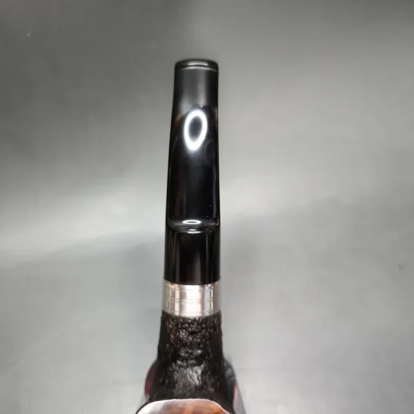 Ferndown Bark 3 Star Panel Bent Billiard Estate Briar Pipe, English Estates - Image 8