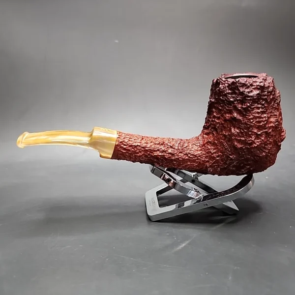 Savinelli Estella Freehand Rusticated Brandy Estate Briar Pipe, Unsmoked - Image 8