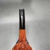 Pipe Tristan Rusticated Bent Bulldog Handmade Briar Pipe, New - Image 8