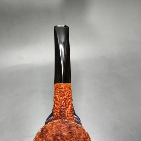 Pipe Tristan Rusticated Bent Bulldog Handmade Briar Pipe, New - Image 8