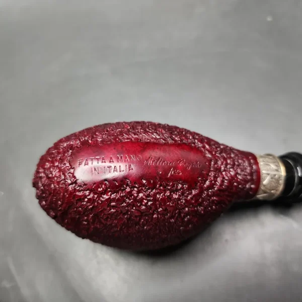 Ser Jacopo Limited Edition Bilbo Rusticated Estate Briar Pipe, Italian Estates - Image 8